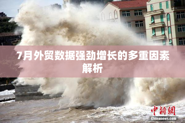 7月外贸数据强劲增长的多重因素解析