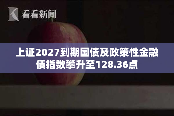 上证2027到期国债及政策性金融债指数攀升至128.36点