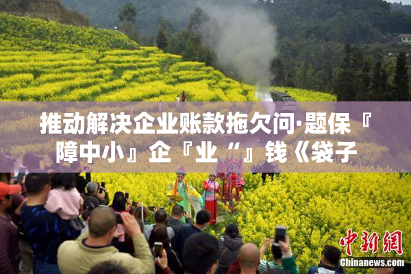 推动解决企业账款拖欠问·题保『障中小』企『业“』钱《袋子