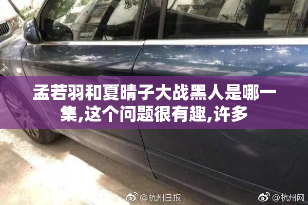 孟若羽和夏晴子大战黑人是哪一集,这个问题很有趣,许多