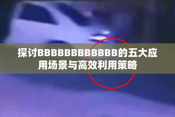 探讨BBBBBBBBBBBB的五大应用场景与高效利用策略