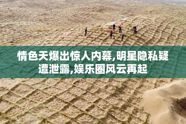 情色天爆出惊人内幕,明星隐私疑遭泄露,娱乐圈风云再起