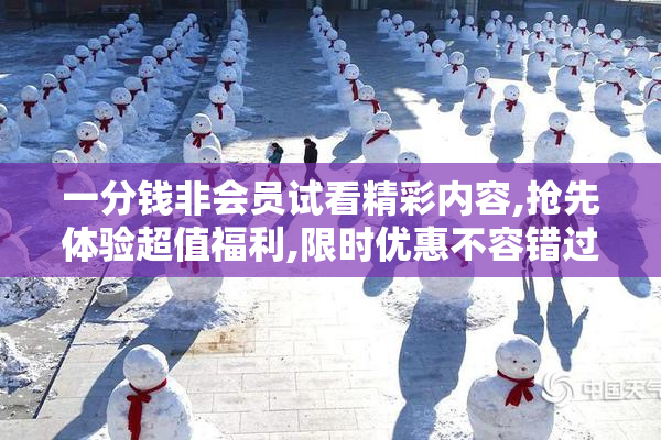 一分钱非会员试看精彩内容,抢先体验超值福利,限时优惠不容错过