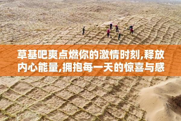 草基吧爽点燃你的激情时刻,释放内心能量,拥抱每一天的惊喜与感动