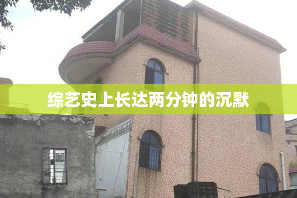 综艺史上长达两分钟的沉默