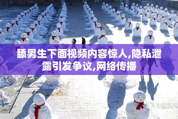 舔男生下面视频内容惊人,隐私泄露引发争议,网络传播