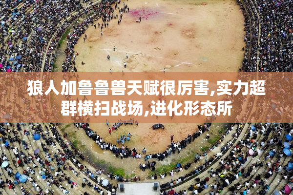 狼人加鲁鲁兽天赋很厉害,实力超群横扫战场,进化形态所