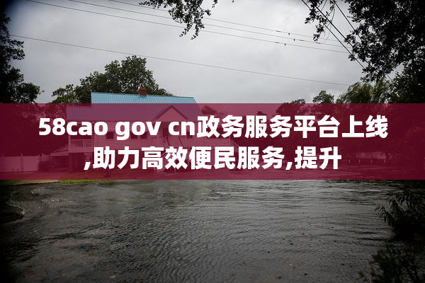 58cao gov cn政务服务平台上线,助力高效便民服务,提升