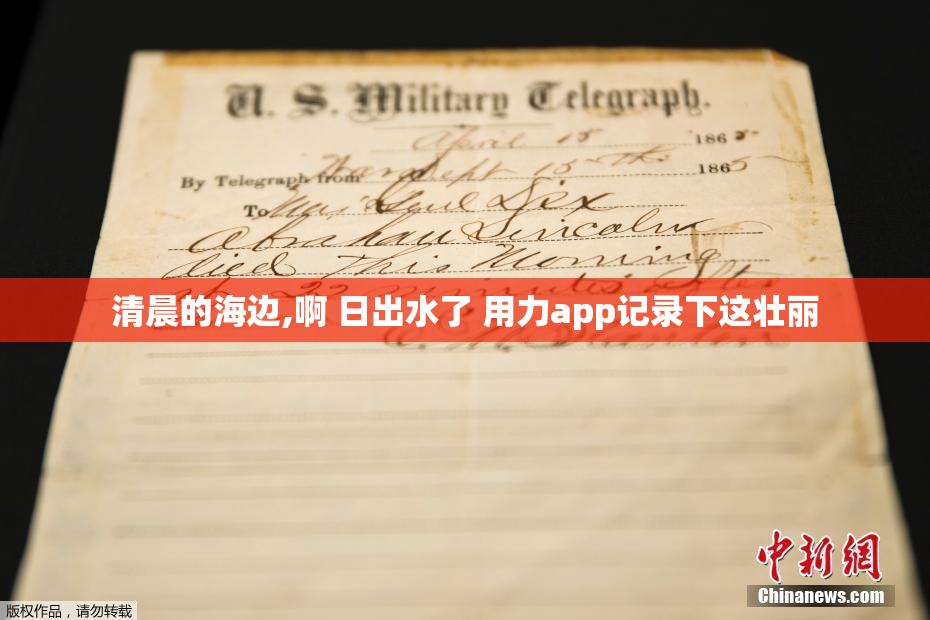 清晨的海边,啊 日出水了 用力app记录下这壮丽