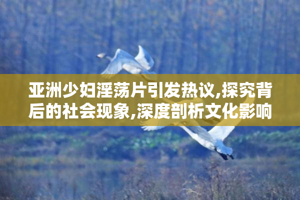 亚洲少妇淫荡片引发热议,探究背后的社会现象,深度剖析文化影响