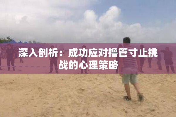 深入剖析：成功应对撸管寸止挑战的心理策略