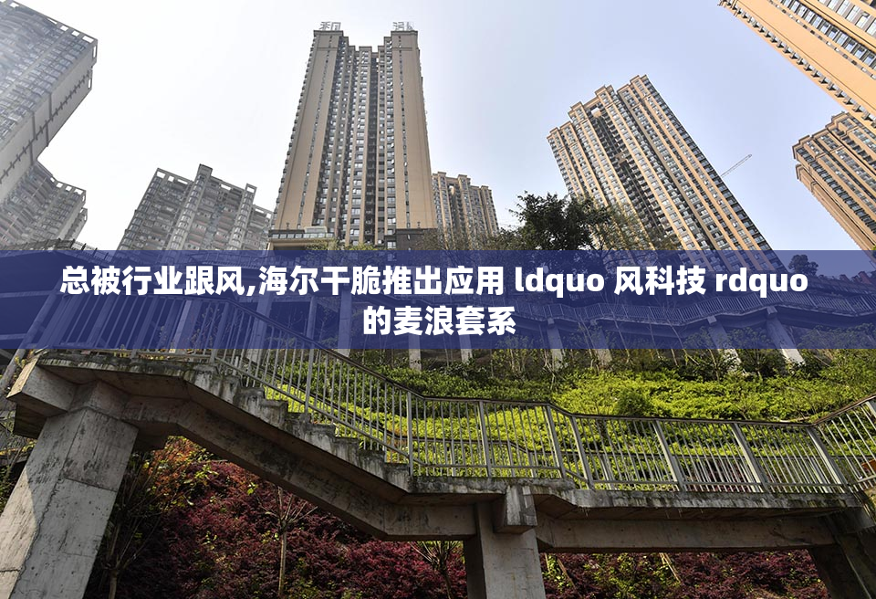 总被行业跟风,海尔干脆推出应用 ldquo 风科技 rdquo 的麦浪套系