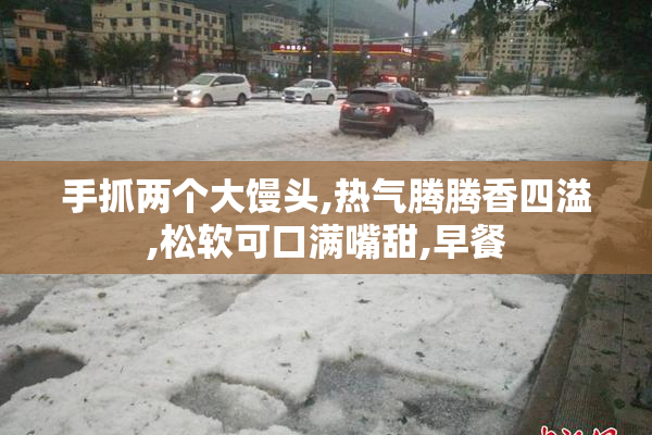 手抓两个大馒头,热气腾腾香四溢,松软可口满嘴甜,早餐