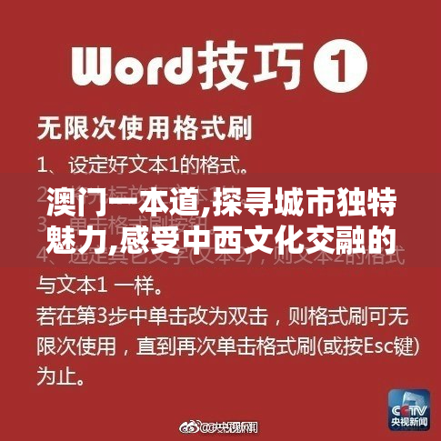 澳门一本道,探寻城市独特魅力,感受中西文化交融的浪漫风情