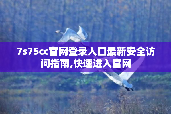 7s75cc官网登录入口最新安全访问指南,快速进入官网