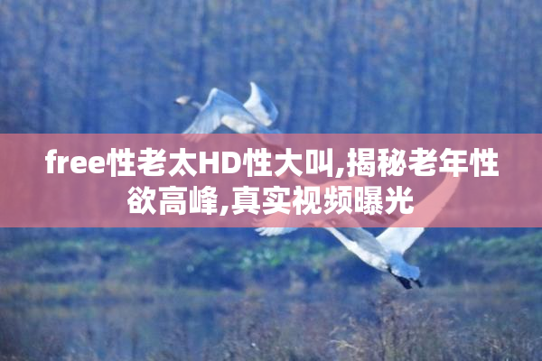 free性老太HD性大叫,揭秘老年性欲高峰,真实视频曝光
