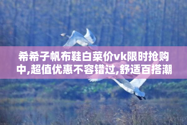 希希子帆布鞋白菜价vk限时抢购中,超值优惠不容错过,舒适百搭潮流