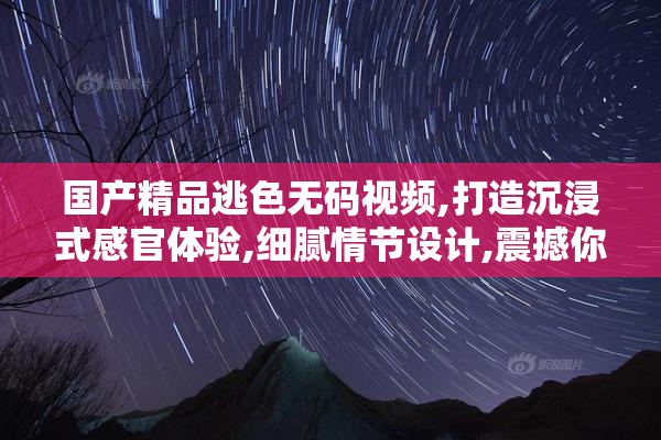 国产精品逃色无码视频,打造沉浸式感官体验,细腻情节设计,震撼你的