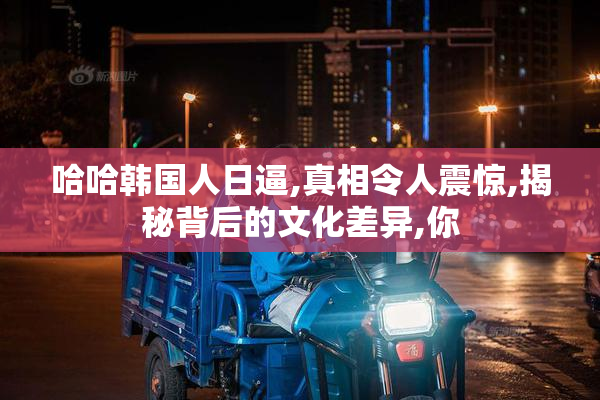 哈哈韩国人日逼,真相令人震惊,揭秘背后的文化差异,你