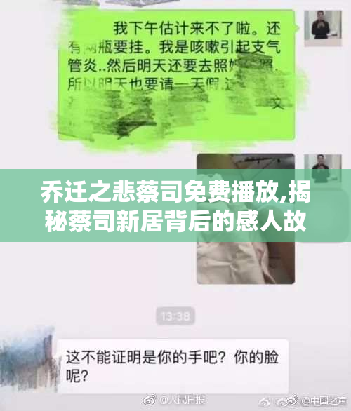 乔迁之悲蔡司免费播放,揭秘蔡司新居背后的感人故事