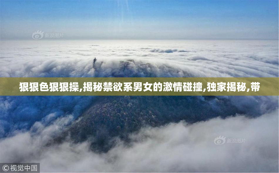 狠狠色狠狠操,揭秘禁欲系男女的激情碰撞,独家揭秘,带