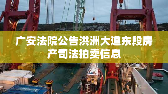 广安法院公告洪洲大道东段房产司法拍卖信息