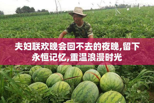 夫妇联欢晚会回不去的夜晚,留下永恒记忆,重温浪漫时光