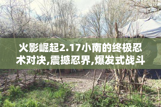 火影崛起2.17小南的终极忍术对决,震撼忍界,爆发式战斗