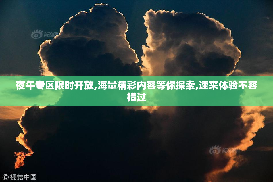夜午专区限时开放,海量精彩内容等你探索,速来体验不容错过