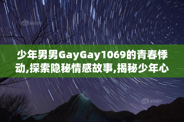 少年男男GayGay1069的青春悸动,探索隐秘情感故事,揭秘少年心事与