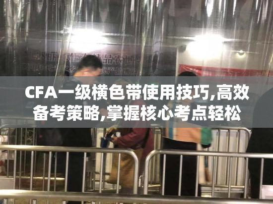 CFA一级横色带使用技巧,高效备考策略,掌握核心考点轻松通关