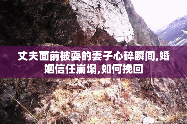 丈夫面前被耍的妻子心碎瞬间,婚姻信任崩塌,如何挽回