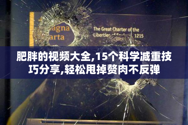 肥胖的视频大全,15个科学减重技巧分享,轻松甩掉赘肉不反弹