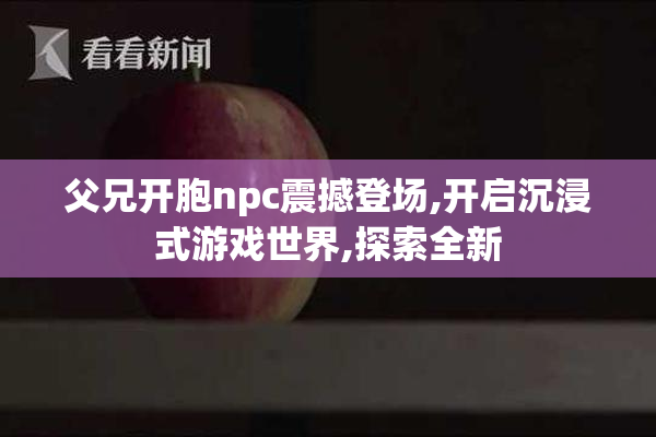 父兄开胞npc震撼登场,开启沉浸式游戏世界,探索全新
