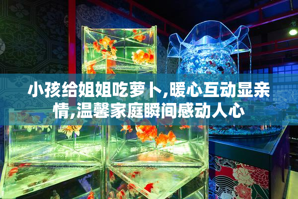 小孩给姐姐吃萝卜,暖心互动显亲情,温馨家庭瞬间感动人心