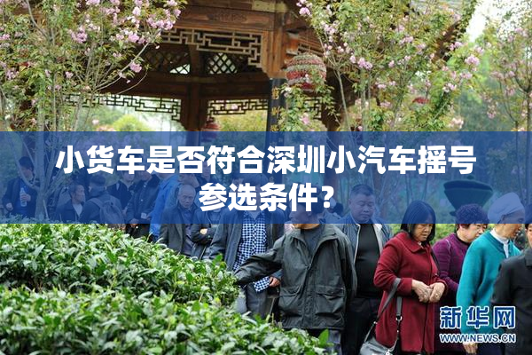 小货车是否符合深圳小汽车摇号参选条件？