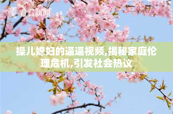 操儿媳妇的逼逼视频,揭秘家庭伦理危机,引发社会热议