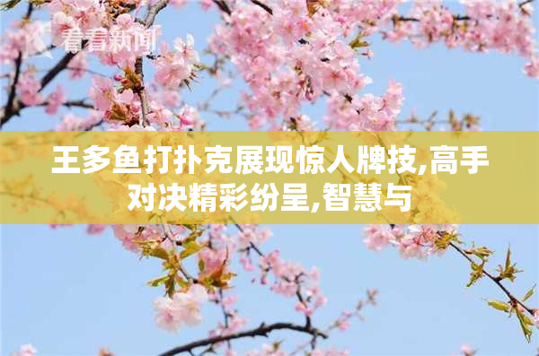 王多鱼打扑克展现惊人牌技,高手对决精彩纷呈,智慧与