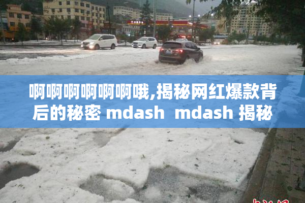 啊啊啊啊啊啊哦,揭秘网红爆款背后的秘密 mdash  mdash 揭秘那些