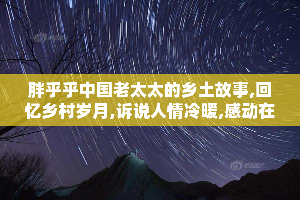 胖乎乎中国老太太的乡土故事,回忆乡村岁月,诉说人情冷暖,感动在心
