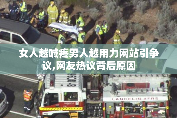 女人越喊疼男人越用力网站引争议,网友热议背后原因