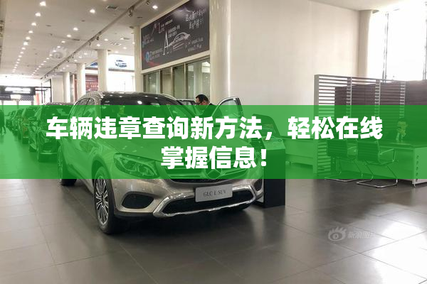 车辆违章查询新方法，轻松在线掌握信息！