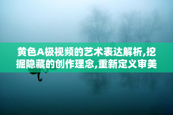 黄色A极视频的艺术表达解析,挖掘隐藏的创作理念,重新定义审美边界