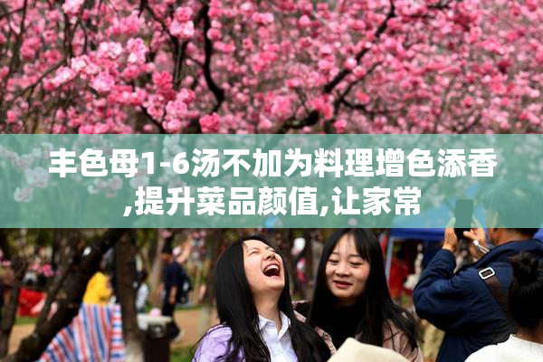 丰色母1-6汤不加为料理增色添香,提升菜品颜值,让家常
