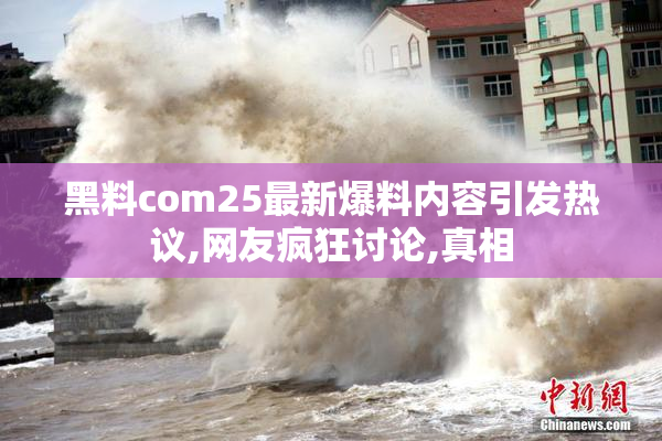 黑料com25最新爆料内容引发热议,网友疯狂讨论,真相