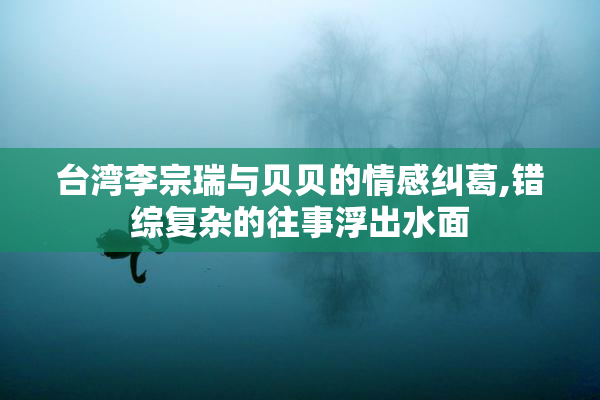 台湾李宗瑞与贝贝的情感纠葛,错综复杂的往事浮出水面