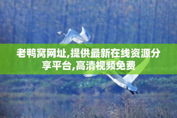 老鸭窝网址,提供最新在线资源分享平台,高清视频免费