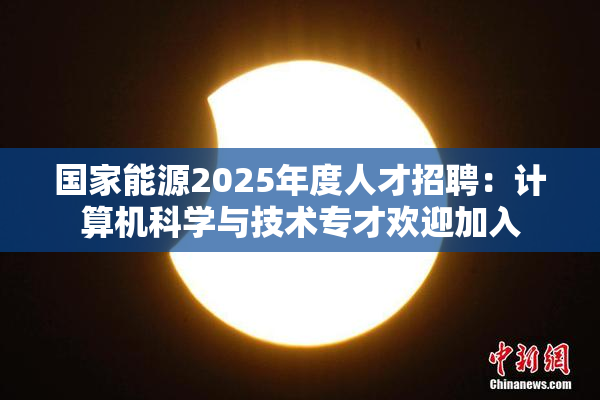 国家能源2025年度人才招聘：计算机科学与技术专才欢迎加入