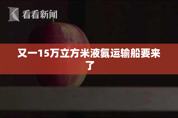 又一15万立方米液氨运输船要来了