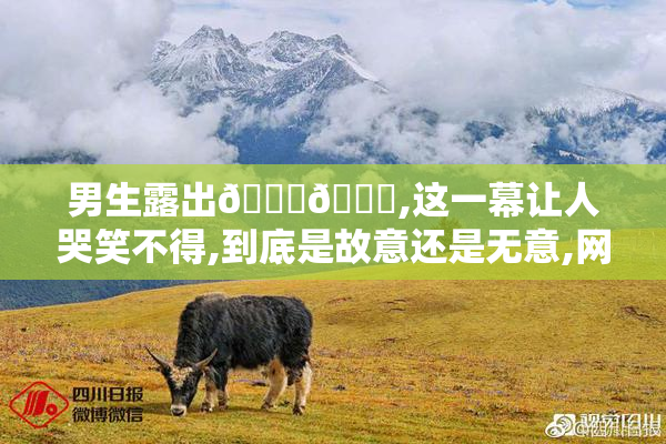 男生露出🐔🐔,这一幕让人哭笑不得,到底是故意还是无意,网友